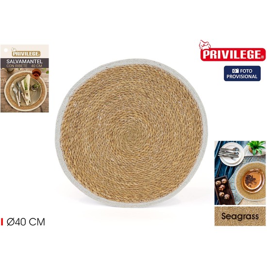 SALVAMANTEL SEAGRASS RED.RIBETE 40C PRIVILEGE image 0