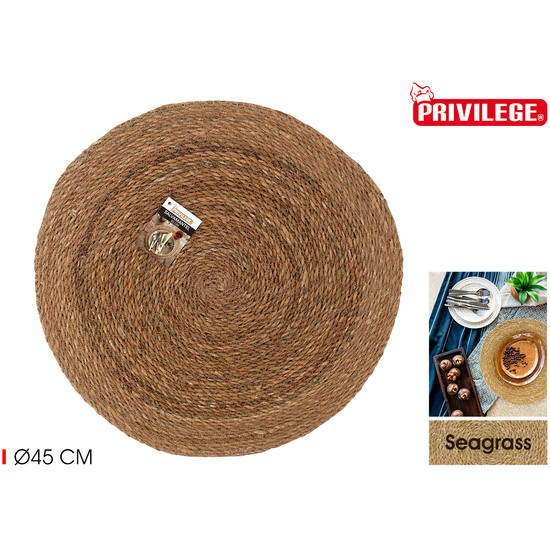 SALVAMANTEL SEAGRASS REDONDO 45CM PRIVILEGE image 3