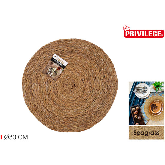 SALVAMANTEL SEAGRASS REDONDO 30CM PRIVILEGE image 3