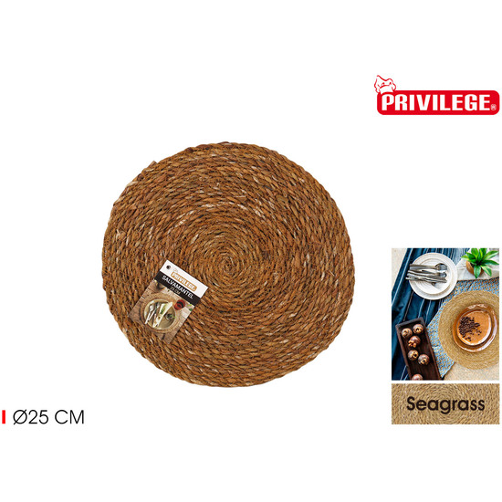 SALVAMANTEL SEAGRASS REDONDO 25CM PRIVILEGE image 3