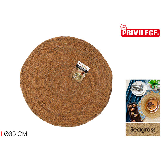 SALVAMANTEL SEAGRASS REDONDO 35CM PRIVILEGE image 3