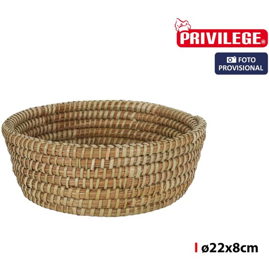 CESTA CONICA MIMBRE REDONDA Ø22X8CM KORNE image 0