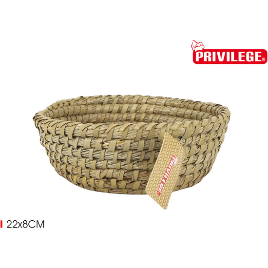 CESTA CONICA MIMBRE REDONDA Ø22X8CM KORNE image 1