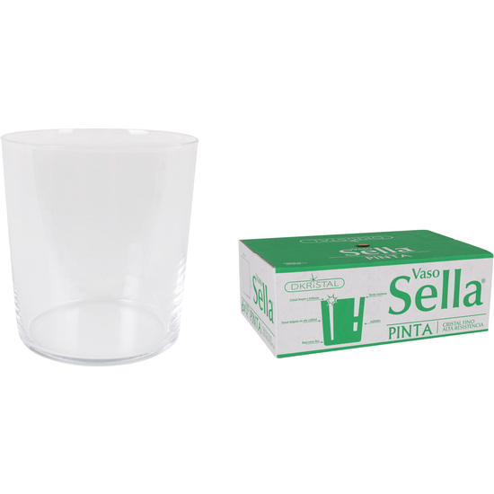Æ SET 6 VASOS PINTA SELLA 350ML DKRISTAL image 0