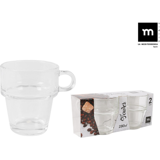 SET 2 TAZAS DESAYUNO 280ML TOWER MD image 0