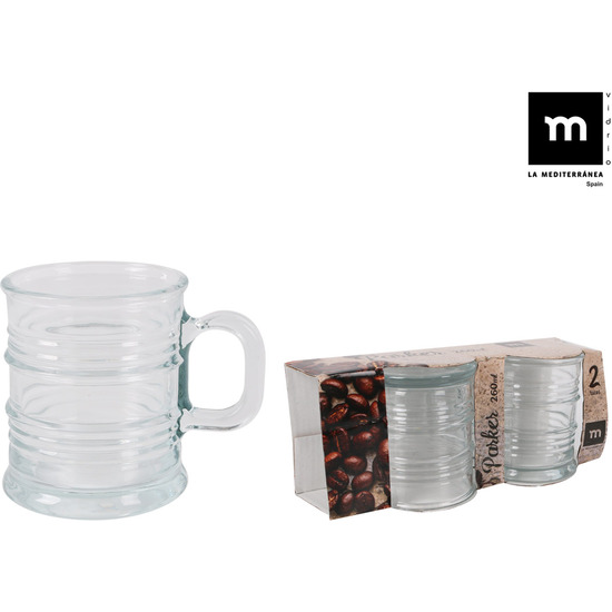 SET 2 TAZAS DESAYUNO 260ML PARKER  MD image 0