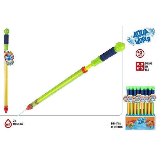 LANZADOR DE AGUA AQUA WORLD 58 CM - MODELOS SURTIDOS image 0