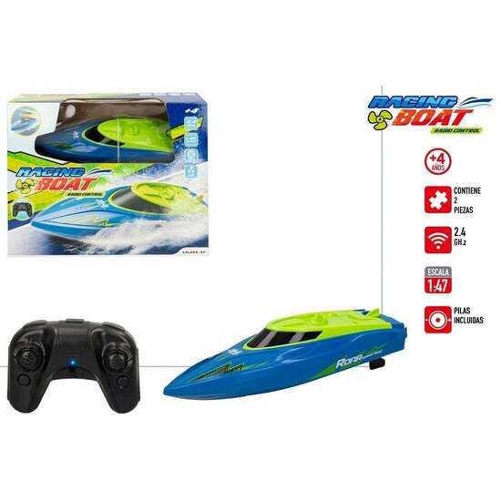 LANCHA RAPIDA RADIO CONTROL RACING BOAT-RC 2.4G ESCALA 1:47 image 0