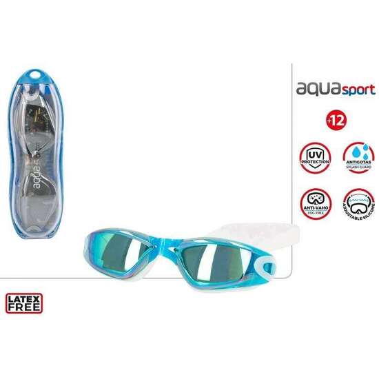 GAFA NATACION DE SILICONA ADULTO ANTI VAHO AQUA SPORT - MODELOS SURTIDOS image 0