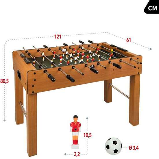 FUTBOLIN DE MADERA CB GAMES 121X61X80,5 CM image 3