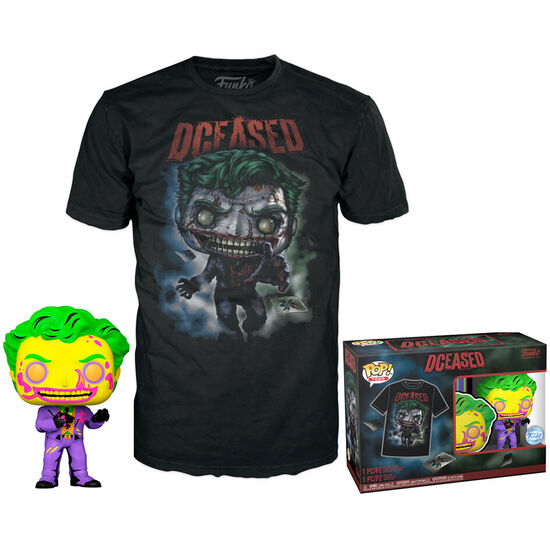 SET FIGURA POP & TEE DC COMICS JOKER image 0