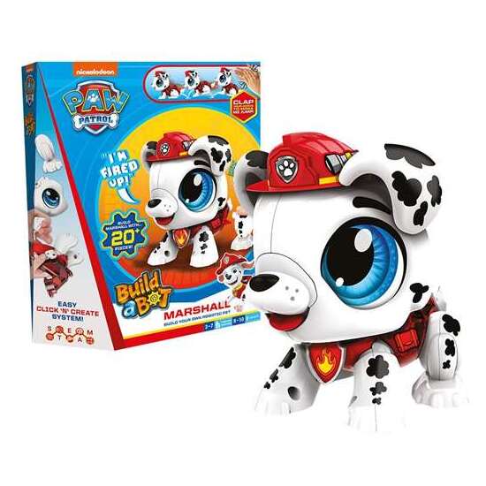 FIGURA ROBOT PAW PATROL MARSHALL CONSTRUYE TU MASCOTA CON MAS DE 20 PIEZAS. 30X24,5X5,5 CM image 1