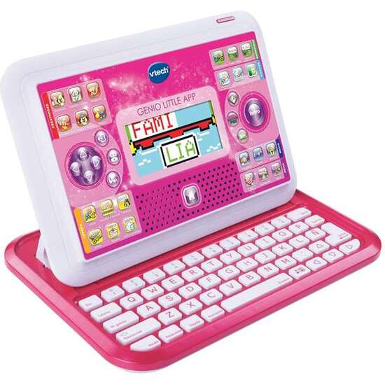 ORDENADOR GENIO LITTLE APP CON PANTALLA COLOR ROSA Y 80 ACTIVIDADES 18,4X26,3X4 CM image 0