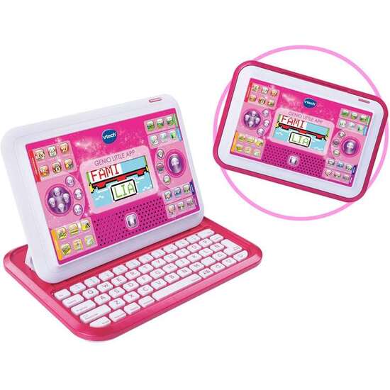 ORDENADOR GENIO LITTLE APP CON PANTALLA COLOR ROSA Y 80 ACTIVIDADES 18,4X26,3X4 CM image 4