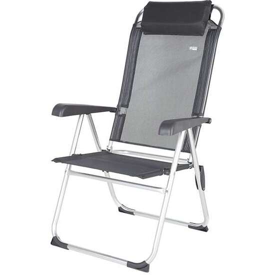 SILLA CAMPING ALUMINIO + TEXTILENO RECLINABLE 44X55X101CM image 0