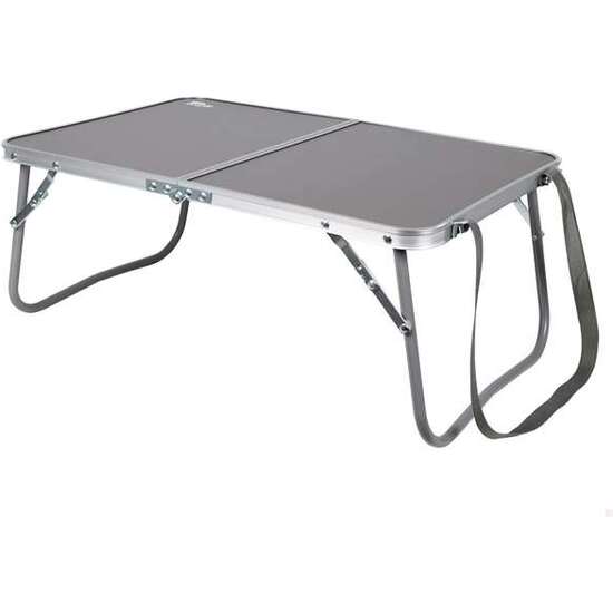 MESA DE CAMPING PLEGABLE DE ALUMINIO COLOR ANTRACITA 60X40X25CM image 1