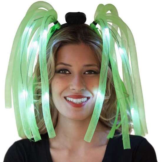 DIADEMA LOCA VERDE CON LUZ image 0
