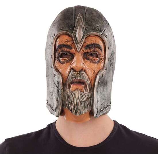 CROSSED FULL LATEX MASK   ONE SIZE image 0
