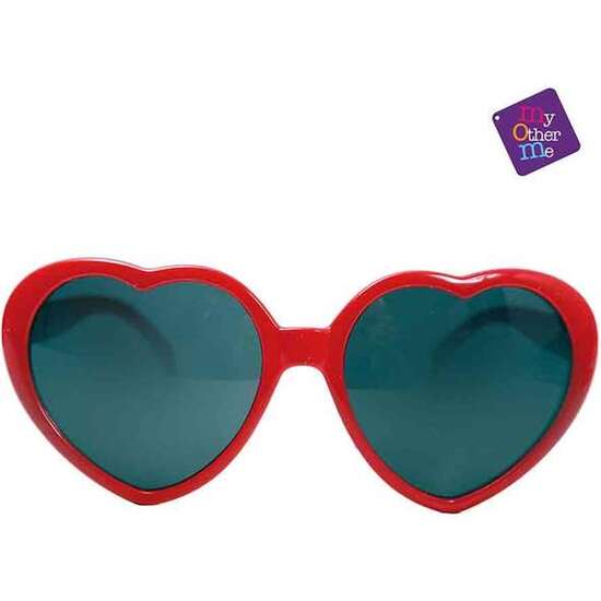 GAFAS FORMA DE CORAZÓN ROJAS image 0