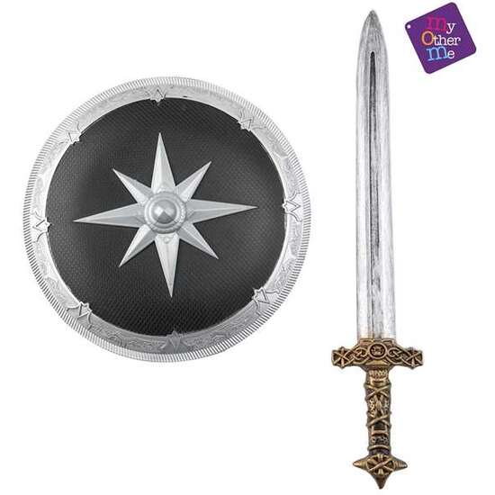 SET ESCUDO Y ESPADA MEDIEVAL EVA image 0