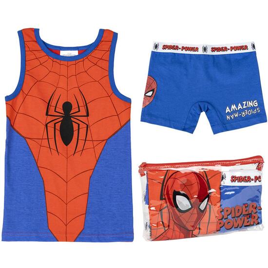 PIJAMA TIRANTES SINGLE JERSEY NECESER SPIDERMAN image 0