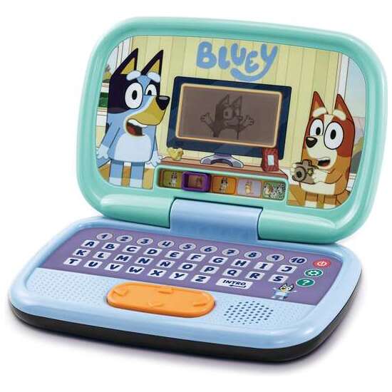 ORDENADOR ACTIVIDADES DE BLUEY PANTALLA LCD CON LUZ Y 10 ACTIVIDADES. 30X7,8X33 CM image 0