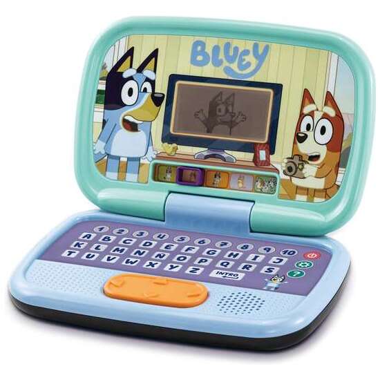 ORDENADOR ACTIVIDADES DE BLUEY PANTALLA LCD CON LUZ Y 10 ACTIVIDADES. 30X7,8X33 CM image 0