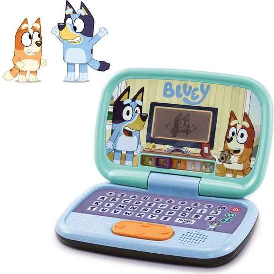 ORDENADOR ACTIVIDADES DE BLUEY PANTALLA LCD CON LUZ Y 10 ACTIVIDADES. 30X7,8X33 CM image 1