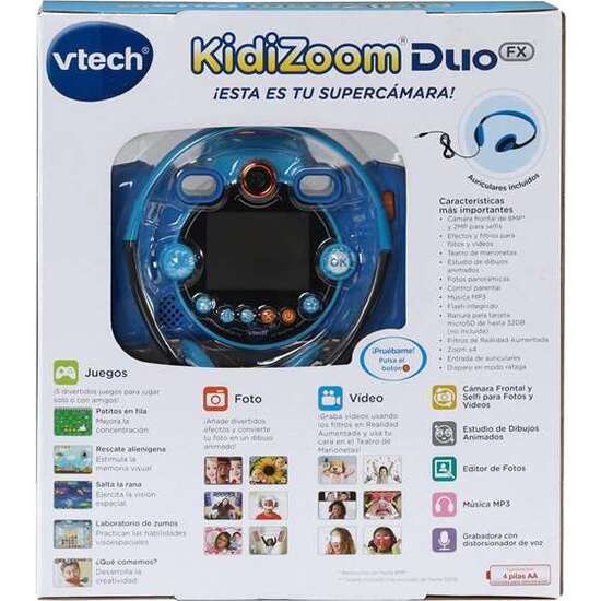 CAMARA DE FOTOS DIGITAL KIDIZOOM AZUL DUO DX 10 EN 1 PANTALLA 2,4" 5 MEGAPÍXELES 9X16,5X6 CM image 0