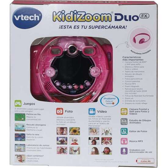 CAMARA DE FOTOS DIGITAL KIDIZOOM ROSA DUO DX 10 EN 1 PANTALLA 2,4" 5 MEGAPÍXELES 9X16,5X6 CM image 1