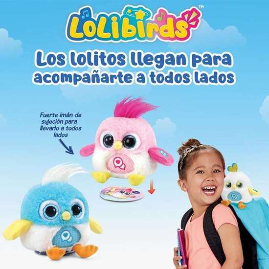 PELUCHE INTERACTIVO LOLIBIRDS LOLITO AZLU CON VOZ Y GRABADORA. 17,5X11,6X19,1 CM image 2