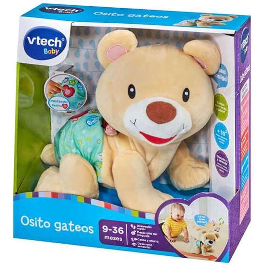 PELUCHE OSITO GATEOS CON 5 CANCIONES Y 10 MELODIAS. image 0