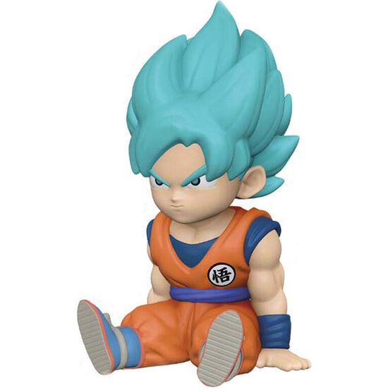 FIGURA HUCHA SON GOKU SUPER SAIYAN BLUE DRAGON BALL SUPER 15CM image 0