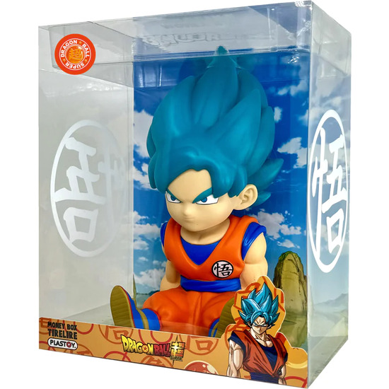 FIGURA HUCHA SON GOKU SUPER SAIYAN BLUE DRAGON BALL SUPER 15CM image 1