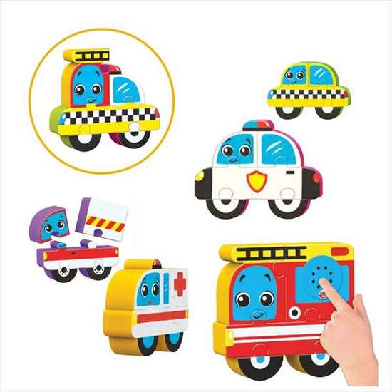 SOUND PUZZLES – CARS BLOCKS-FIGURES image 2