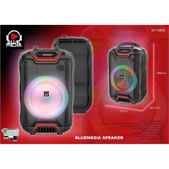 WOOFER 2*4”POWER:20W RECHARGE TIME: 5-6 HOURS image 1