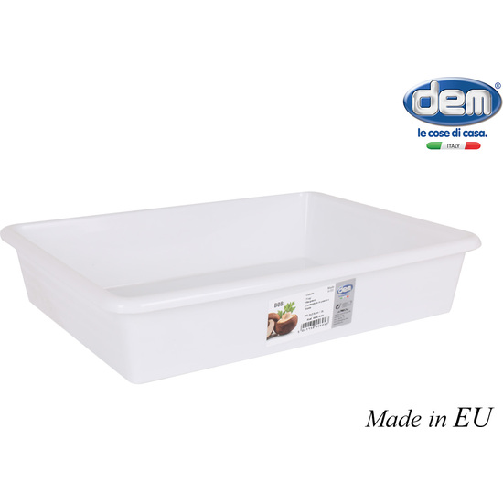 WHITE TRAY 30,3X23CM / 3L  image 0