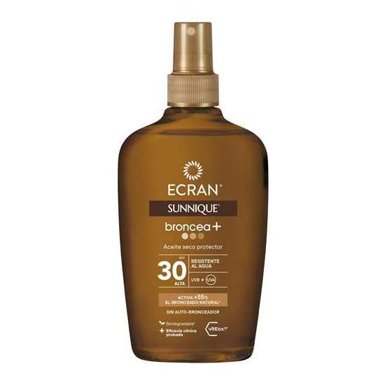 ACEITE PROTECTOR ECRAN SUNNIQUE BRONCEA F30 200ML ECARAN image 1