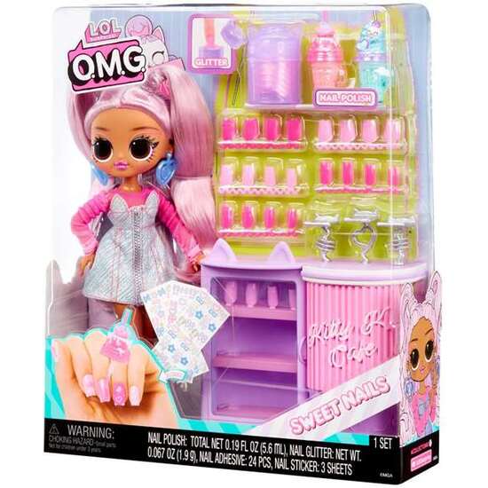 MUÑECA L.O.L. SURPRISE OMG SWEET NAILS EN EL CAFÉ DE KITTY K  31.75X21.92X26.27 CM image 0