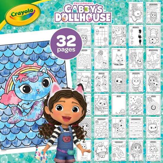 LIBRO DE ACTIVIDADES LA CASA DE GABBY CON 7 ROTULADORES image 1