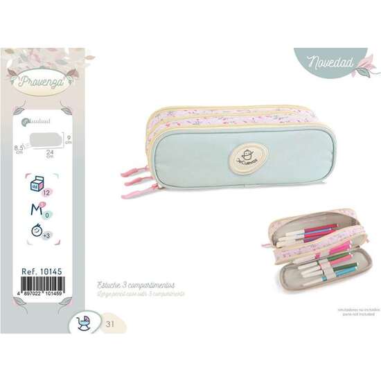 ESTUCHE CON TRES COMPARTIMENTOS PROVENZA 24X9X8.50 CM image 5