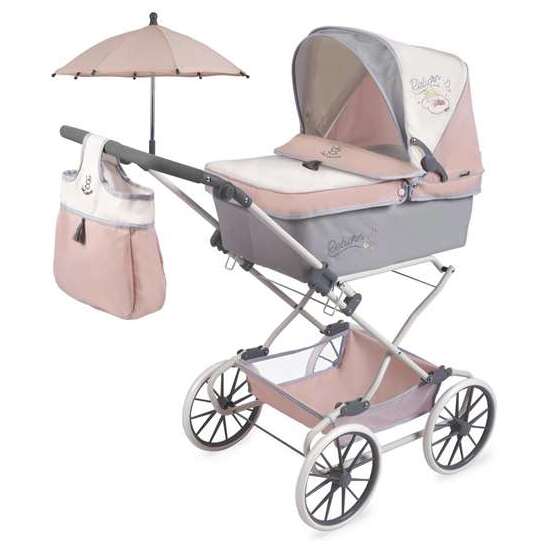 COCHE REBORN PLEGABLE FUNNY CON SOMBRILLA PARA MUÑECAS DE HASTA 55 CM. 90X90X40 CM image 0