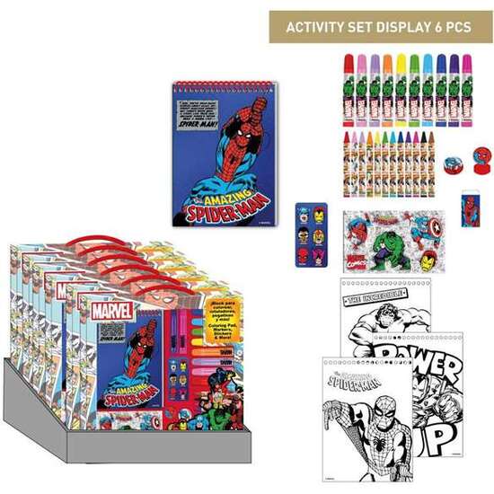 CONJUNTO DE PAPELERÍA COLOREABLE MARVEL 30.0 X 30.0 X 2.5 CM image 1