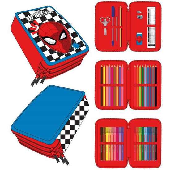 PLUMIER CON ACCESORIOS SPIDERMAN 12.5 X 6.5 X 19.5 CM image 0