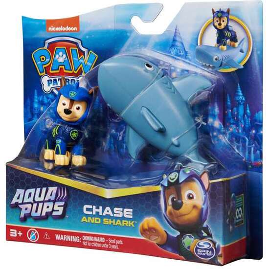 FIGURA PAW PATROL AQUA PUPS 20,3X5,4X19CM - MODELOS SURTIDOS image 0