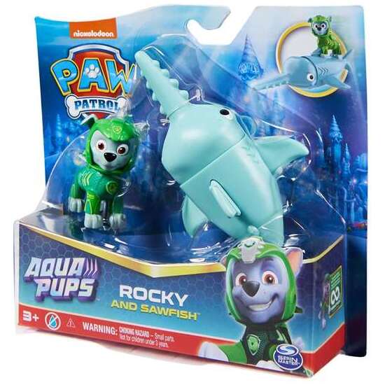 FIGURA PAW PATROL AQUA PUPS 20,3X5,4X19CM - MODELOS SURTIDOS image 4