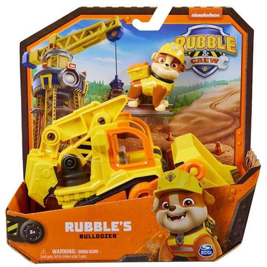 VEHÍCULOS CLÁSICOS PAW PATROL RUBBLE CREW. INCLUYE 1 FIGURA - MODELOS SURTIDOS image 0