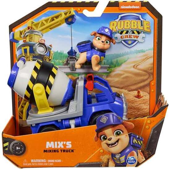 VEHÍCULOS CLÁSICOS PAW PATROL RUBBLE CREW. INCLUYE 1 FIGURA - MODELOS SURTIDOS image 3