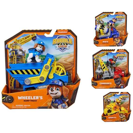 VEHÍCULOS CLÁSICOS PAW PATROL RUBBLE CREW. INCLUYE 1 FIGURA - MODELOS SURTIDOS image 5