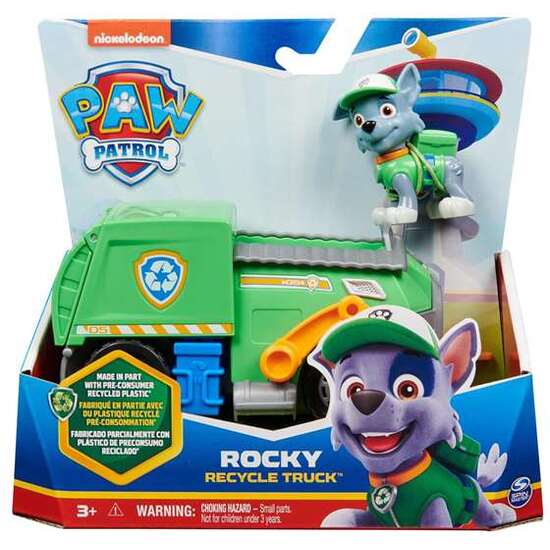 VEHÍCULO CLÁSICO SOSTENIBLE PAW PATROL.INCLUYE FIGURA. 18,30 CM - MODELOS SURTIDOS image 0